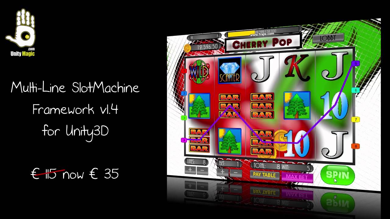 UnityAssets's tweet card. MultiLine SlotMachine Framework V1.4 for Unity3D
