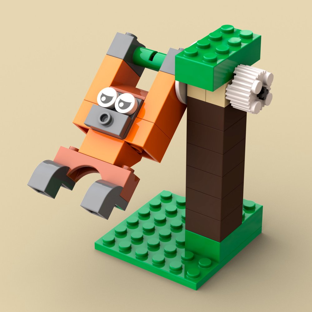 voxel_pacman's tweet card. LEGO Orangutan ready for print.PNG image format 17280x17280 pixel resolution.Disclaimer: This item is not official merchandise. LEGO® is a trademark of the LEGO Group of companies and does not...