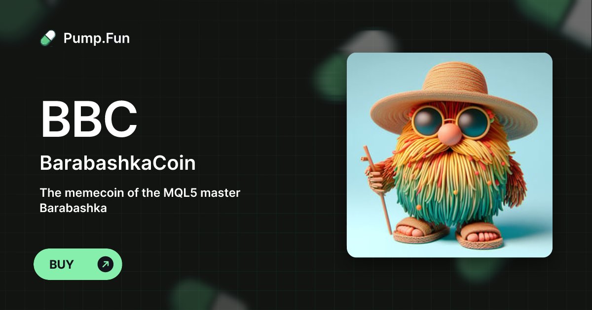 barabashkakvn's tweet card. The memecoin of the MQL5 master Barabashka