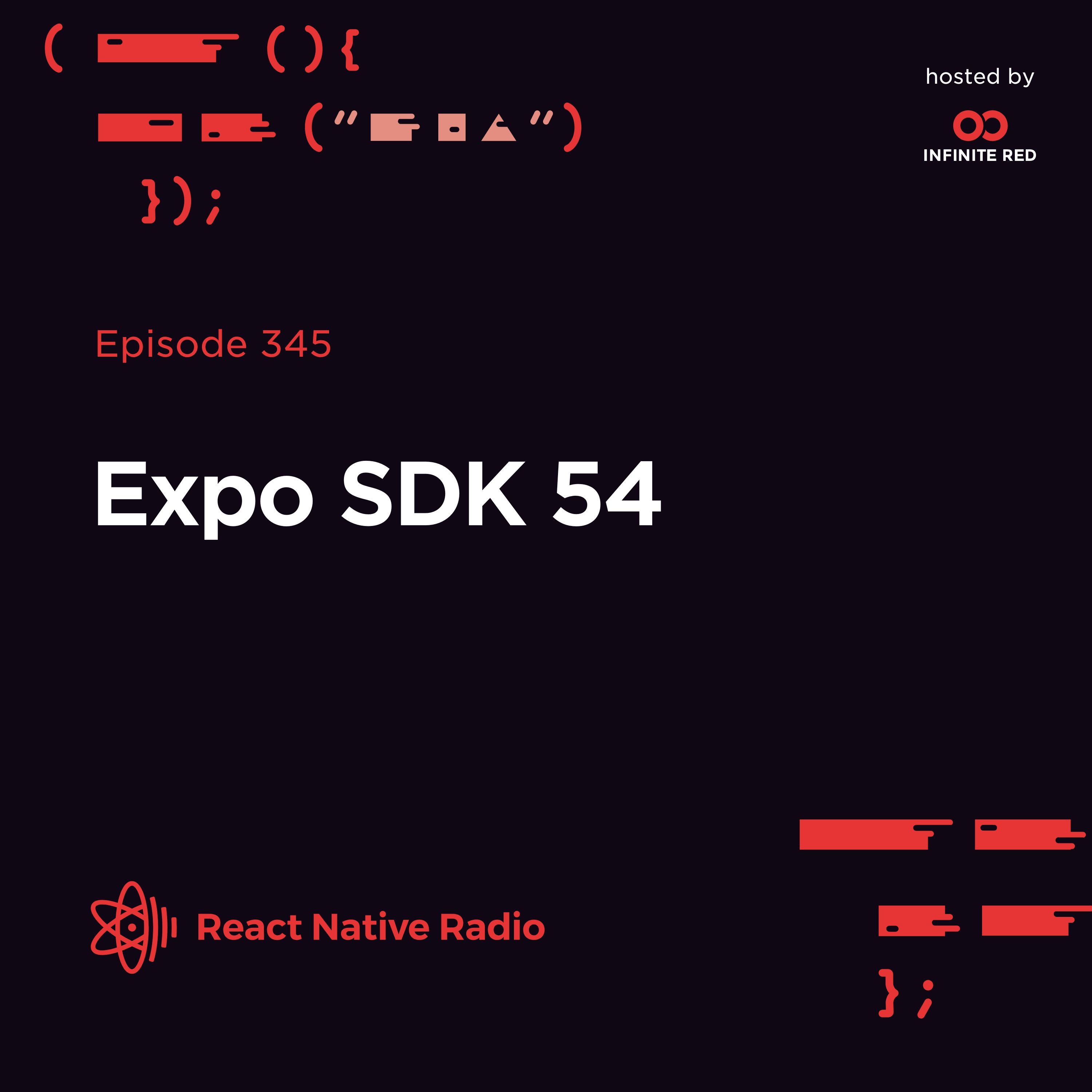 ReactNativeRdio's tweet card. Expo SDK 54 and React Native 0.81 are a perfect match—and our hosts Mazen Chami, Frank Calise, and Tyler Williams are here to break it all down. In this episode, they dive deep into everything new in...