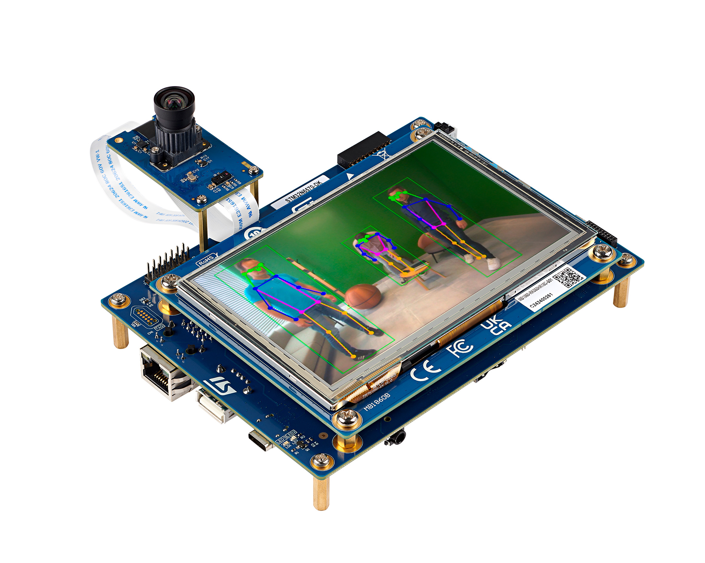 joetke's tweet card. STMicro has announced the availability of the STM32N6 microcontroller series based on the 800MHz ARM Cortex-M55 and the 600 GOPS-capable Neural-ART