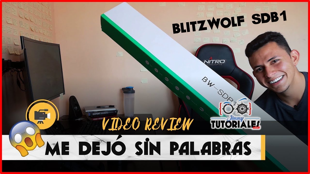 JimmyTutoriales's tweet card. Super Barra de sonido Blitzwolf BW-SDB1 | La llevamos al límite!