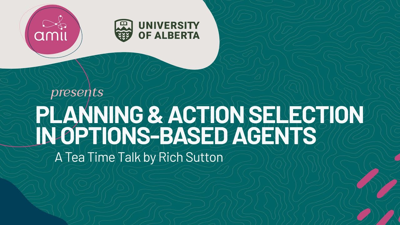 RichardSSutton's tweet card. Rich Sutton, Planning and Action Selection in Options-based Agents