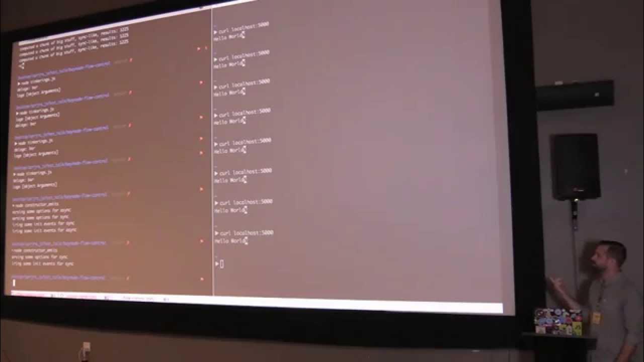 JavaScriptFest's tweet card. Stephen Rivas JR: Javascript Flow Control | NodeConf ONE-SHOT |...