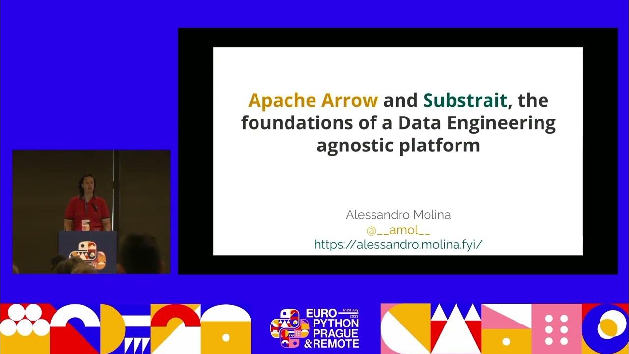 europython's tweet card. Apache Arrow and Substrait, the secret foundations of Data Engineer...