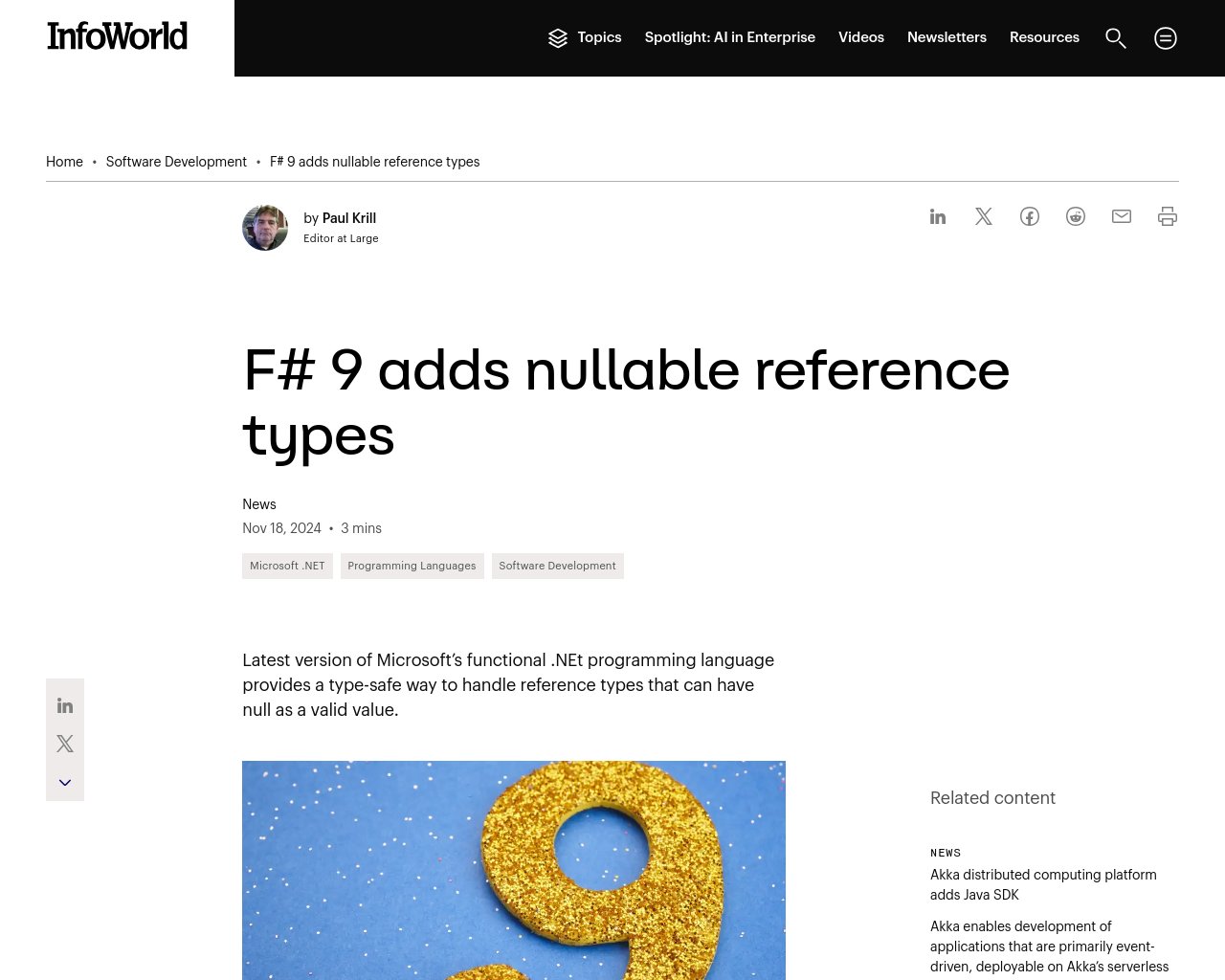 managetech_inc's tweet card. F# 9がリリースされ、Nullable Reference TypesやEmpty-Bodied Compu