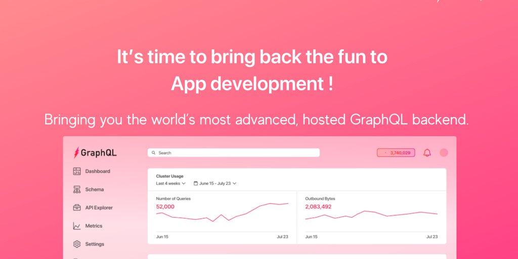 ProductHunt's tweet card. Supercharge your app with Slash GraphQL’s fully managed GraphQL backend service. No more tables or DB management - only GraphQL. Create GraphQL backend in just one click. With built-in auth & custom...