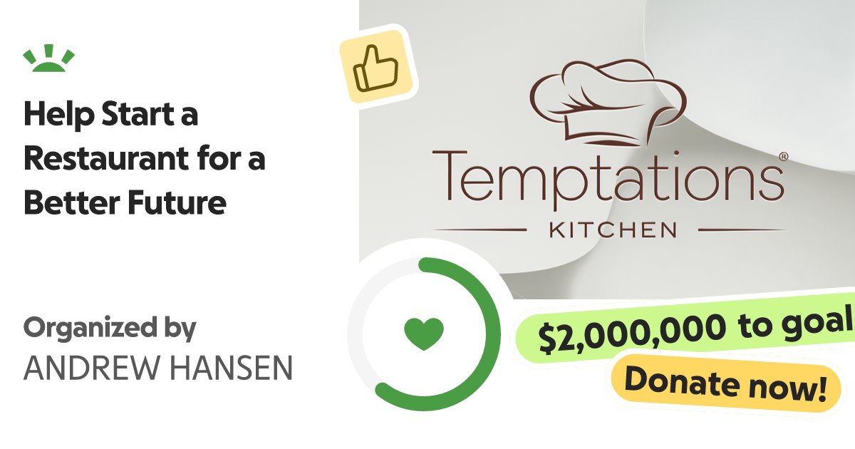 AOHansen4's tweet card. I am trying to get funding to start my lifelong dream. I have been on unpaid… ANDREW HANSEN needs your support for Help Start a Restaurant for a Better Future