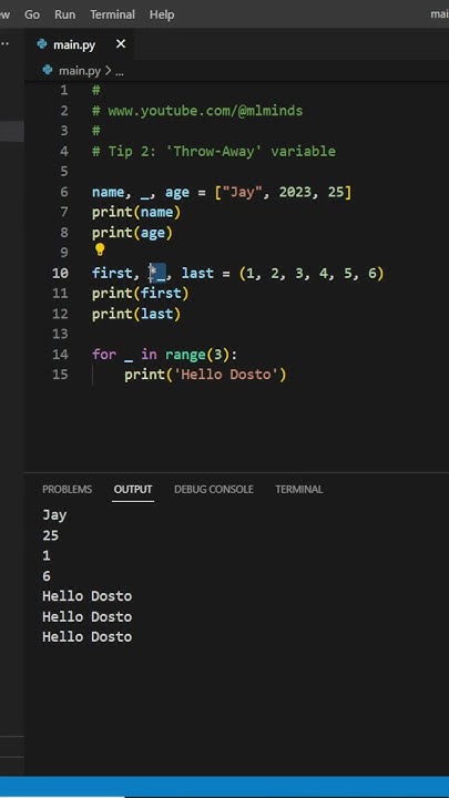 ml_minds's tweet card. 3 Useful Python 🐍 UNDER_SCORE Tips😎 #python #ai #programming #coding