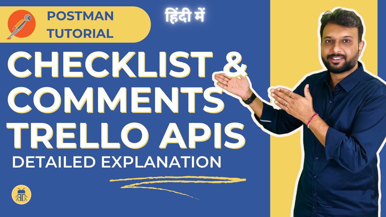 nnishantgohel's tweet card. Postman Tutorial hindi - Checklist & Comments APIs of Trello on...