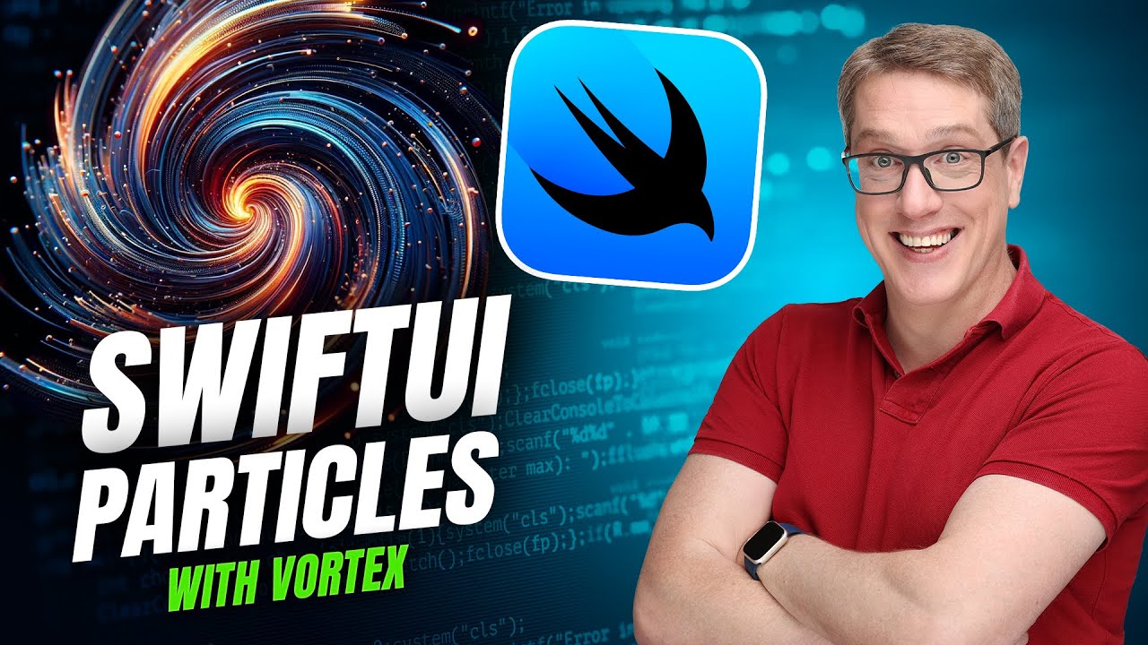 twostraws's tweet card. Introducing Vortex: High-performance particle effects for SwiftUI