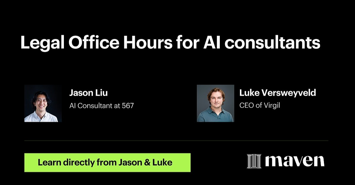 jeremyphoward's tweet card. AI consultants face unique legal challenges that can make or break their practice. Understanding IP protection, contracts, and liability isn't just about avoiding lawsuits, it's about building client...