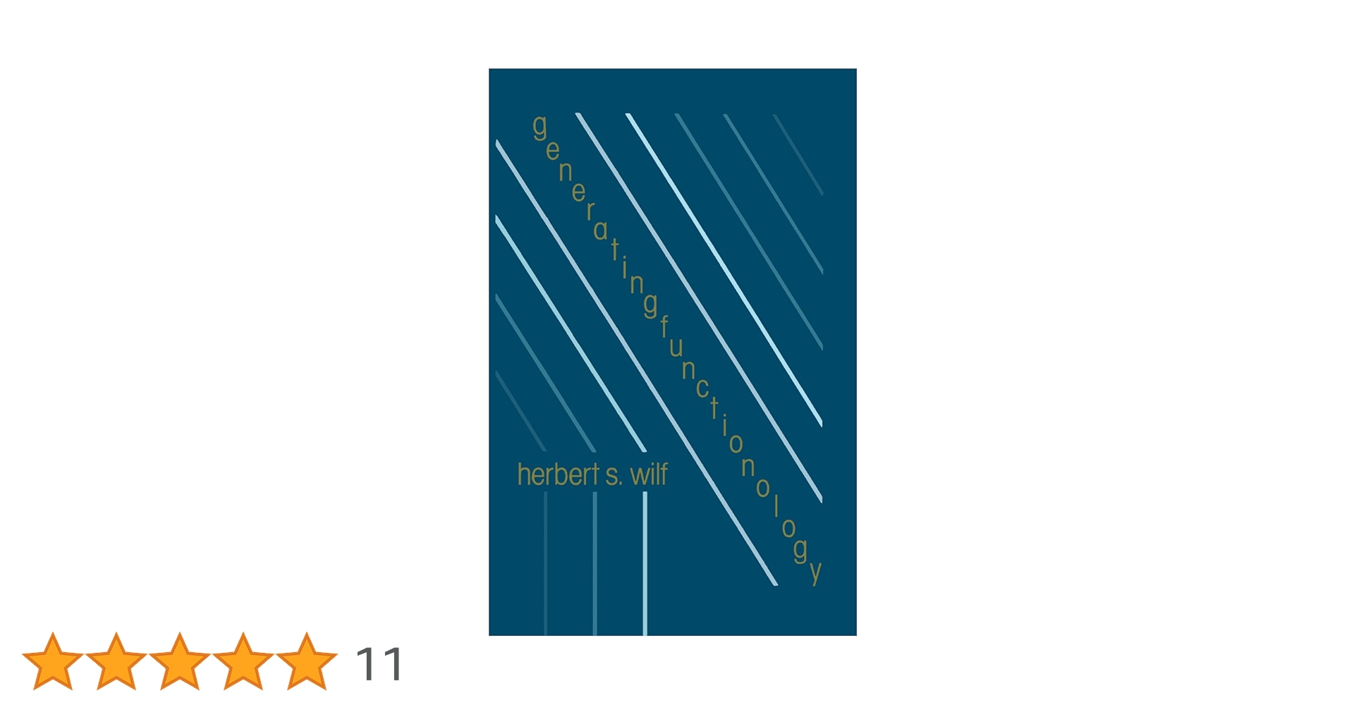 mattmcd's tweet card. Generatingfunctionology provides information pertinent to generating functions and some of their uses in discrete mathematics. This book presents the power of the method by giving a number of...