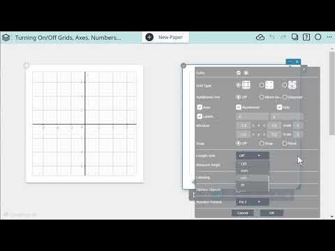 classpadnet's tweet card. Turning On/Off Grids, Axes, Numbers and More on Graphing and Geometry