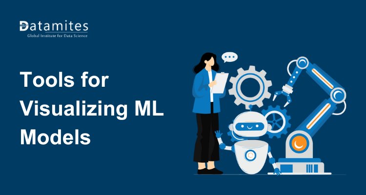 DataMites's tweet card. Explore the best tools for visualizing machine learning models, understand data patterns, and gain actionable insights to enhance your AI and ML projects effectively.