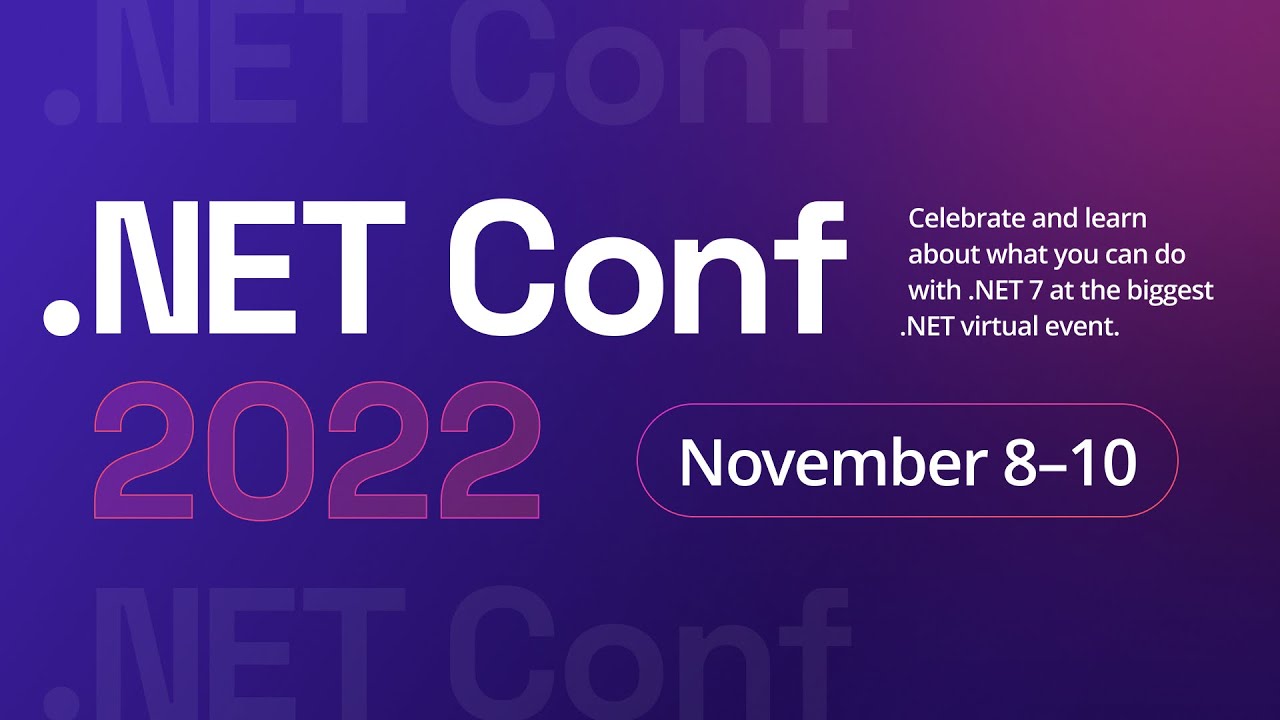 stevetalkscode's tweet card. .NET Conf 2022 - Day 2