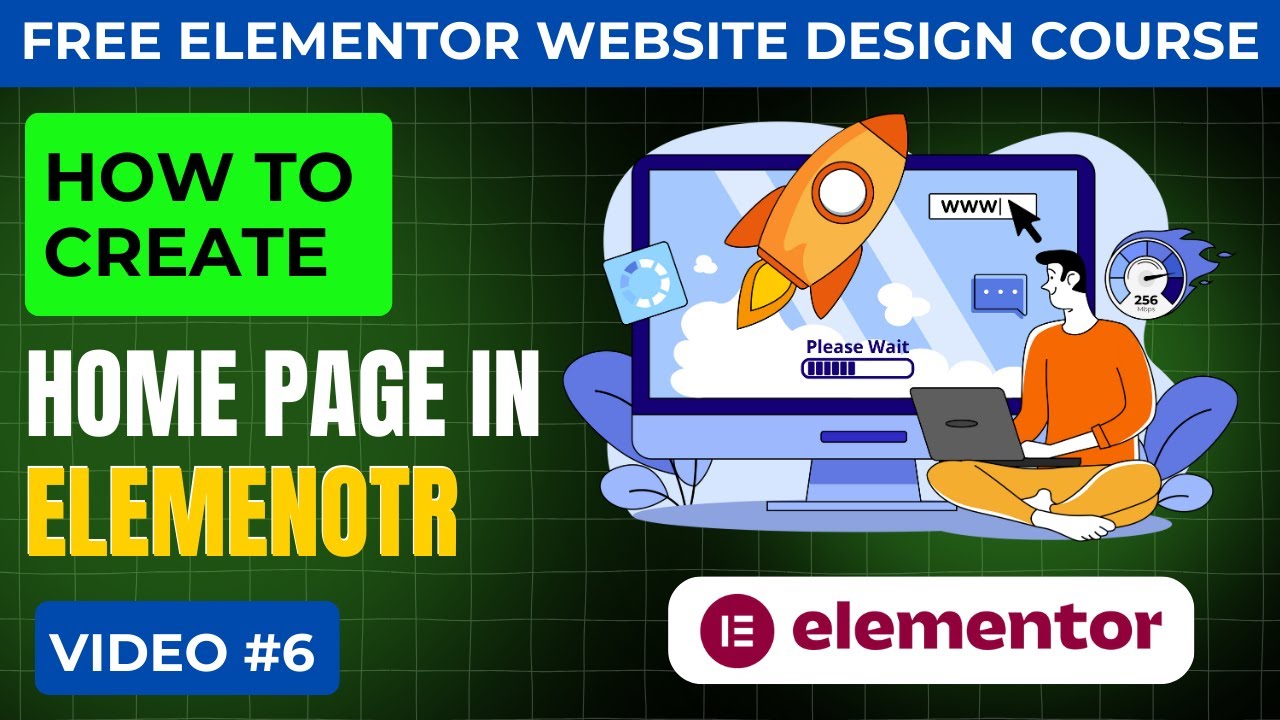 FreeTrialPlans's tweet card. How To Customize Home Page in Elementor | Elementor Website Course