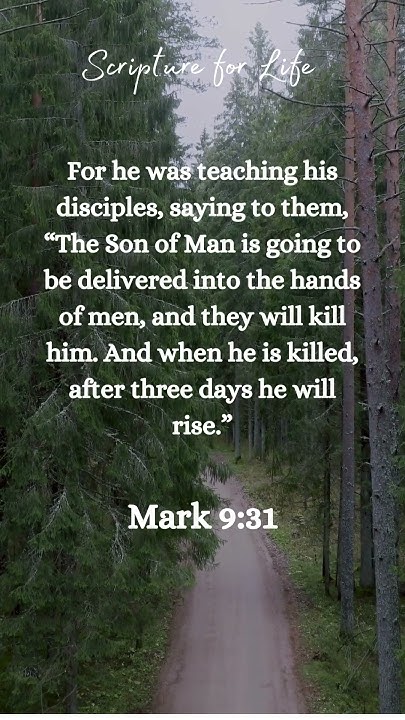 Scriptforlife's tweet card. Mark 9:31 #prophecy #JesusDeath #Resurrection #betrayal