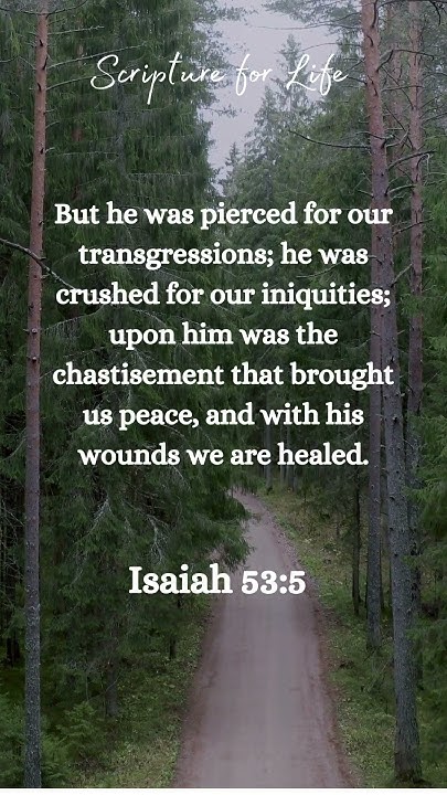 Scriptforlife's tweet card. Isaiah 53:5 #prophecy #messiah #redemption #healing