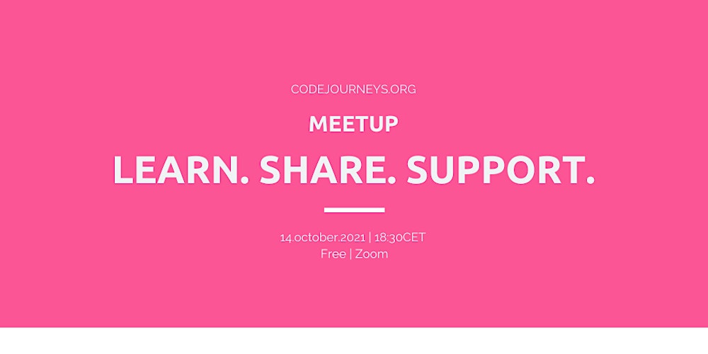 codejourneys's tweet card. CodeJourneys' meetup about Accessibility.