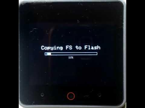 TobozoTagada's tweet card. M5Stack Firmware Launcher