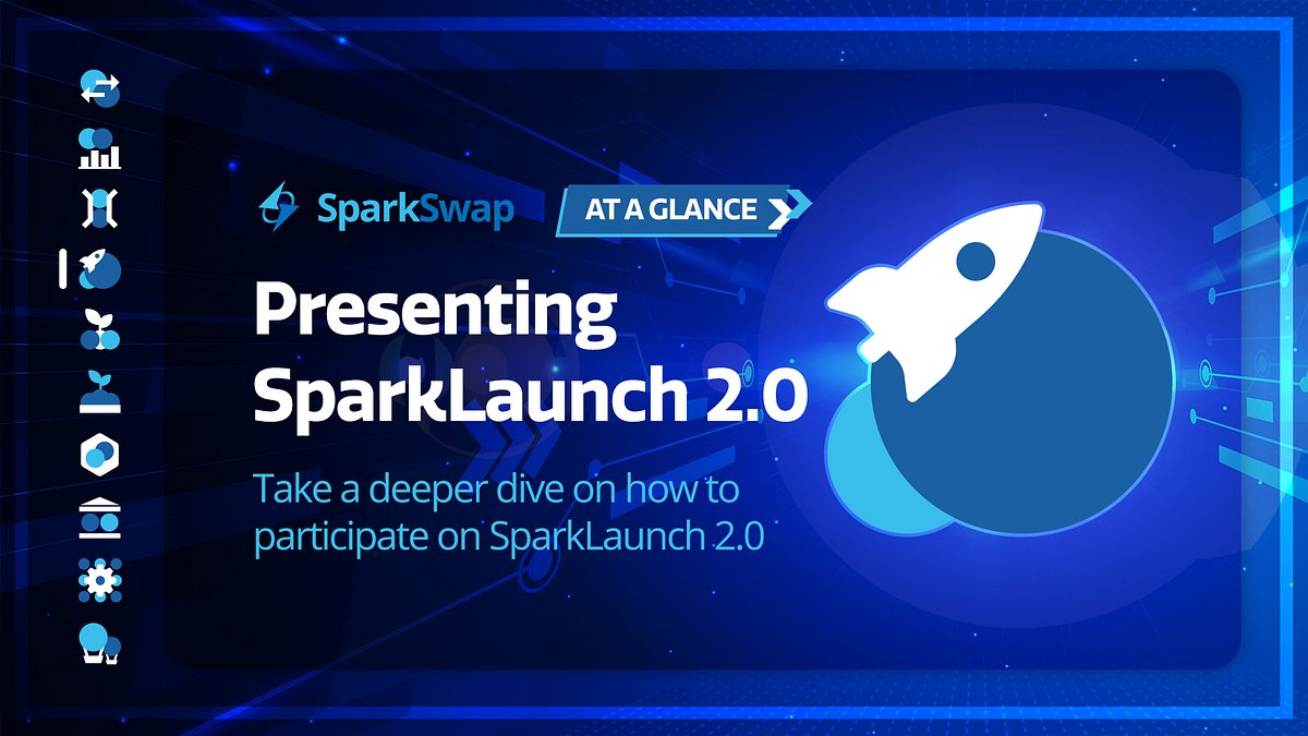 sparkpointio's tweet card. Featuring a refreshed interface and new features, SparkLaunch aims to cater to more functions and ways to participate in the latest IDO…