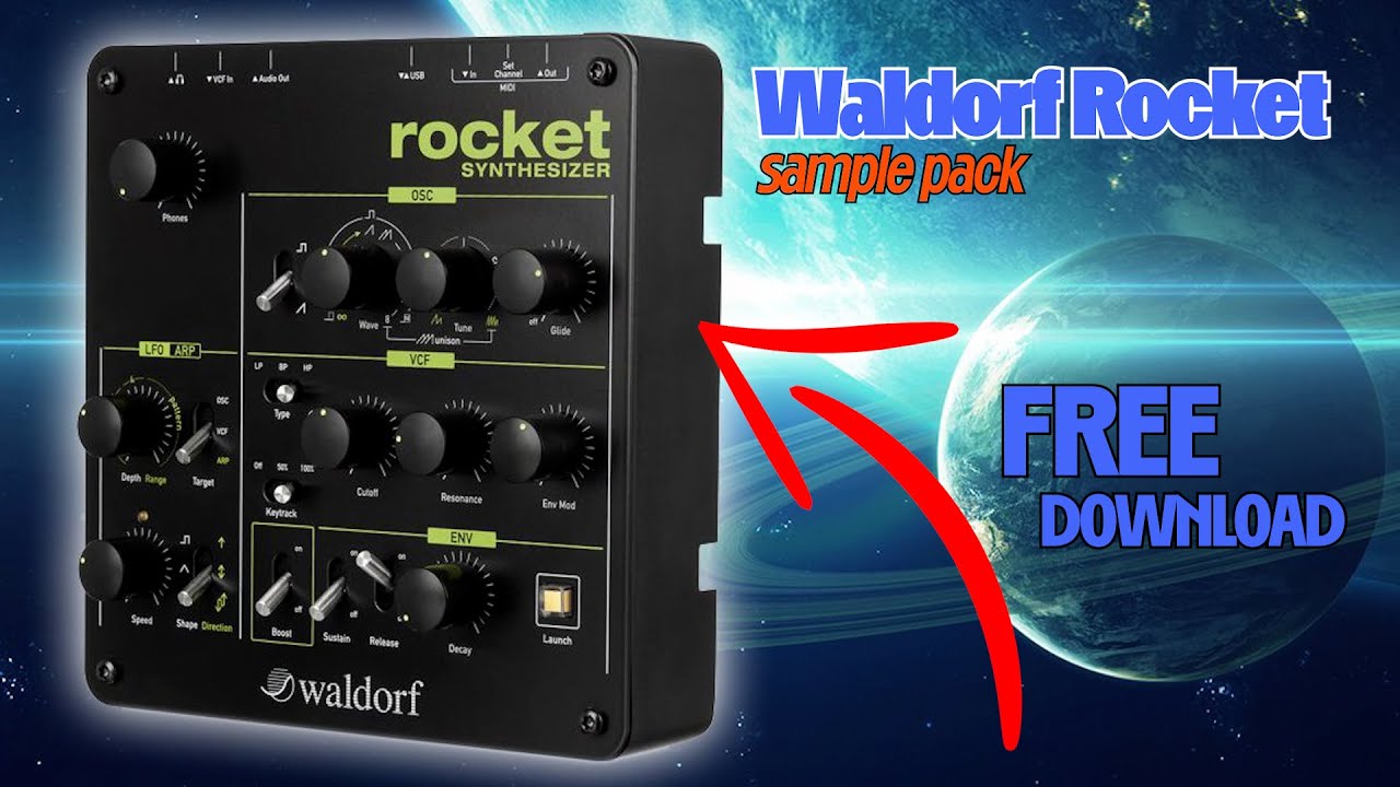 turtlevisions's tweet card. Waldorf Rocket Synthesizer FREE Sample Pack