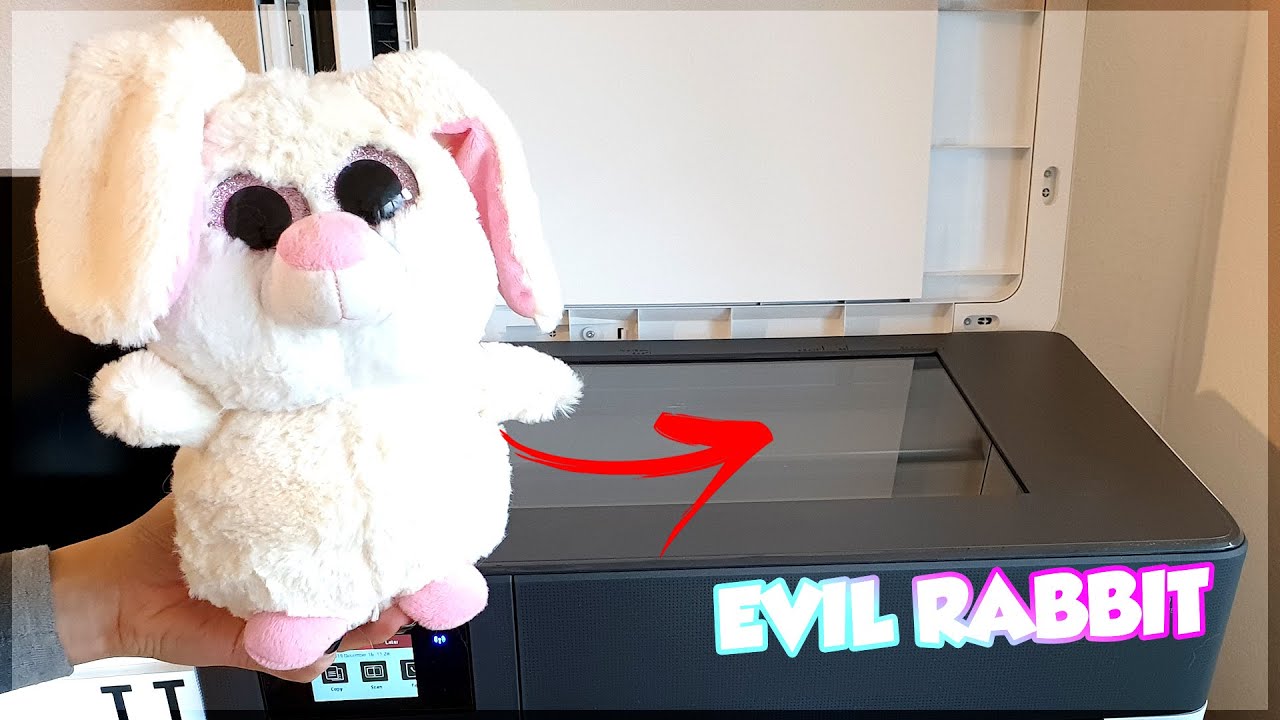 TheTechTesting's tweet card. What happens if you photocopy EVIL RABBIT?!