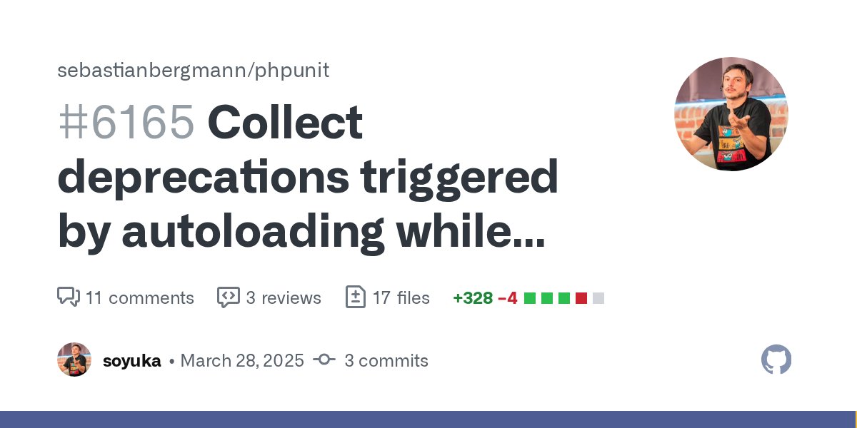 s0yuka's tweet card. When one triggers a deprecation in a class directly like this: