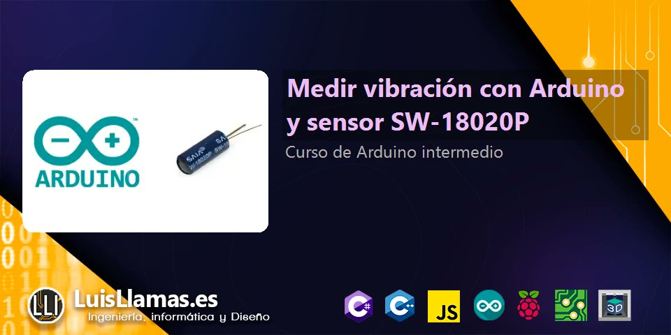 portalarduino's tweet card. En esta entrada aprendemos a medir vibraciones con la ayuda de Arduino y un sensor de vibración SW-18020P