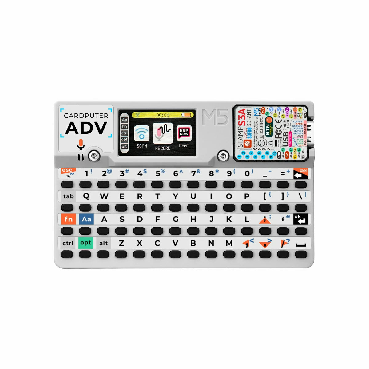 Charlylours's tweet card. Description Cardputer-Adv is a programmable card-sized computer powered by the Stamp-S3A core module (based on ESP32-S3FN8). It integrates a 1.14" LCD display and a 56-key minimalist keyboard for...