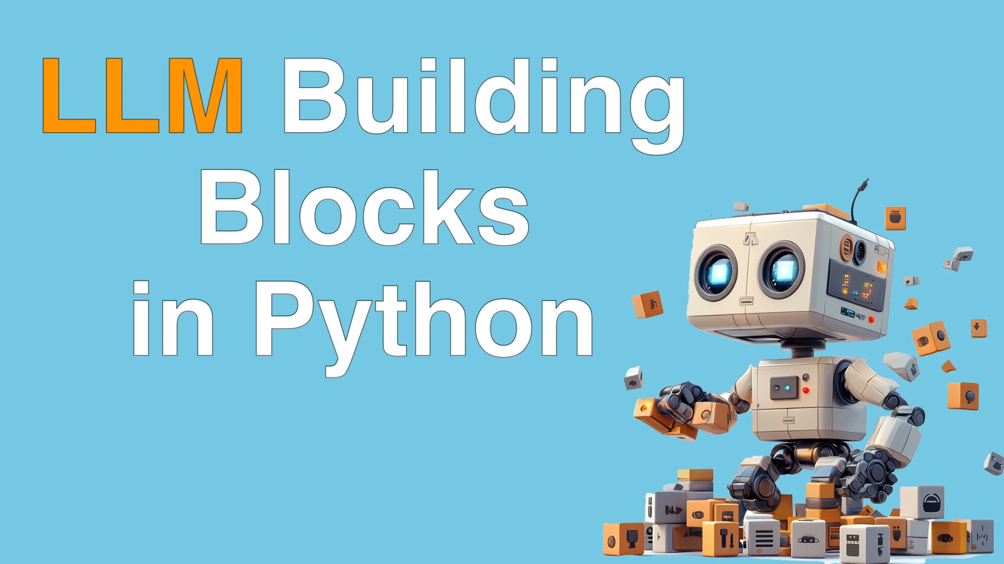 TalkPython's tweet card. Integrate LLMs into your Python code with vendor-agnostic libraries, reactive Marimo notebooks, async & cached pipelines, and performance benchmarks in just 1.2 hours.