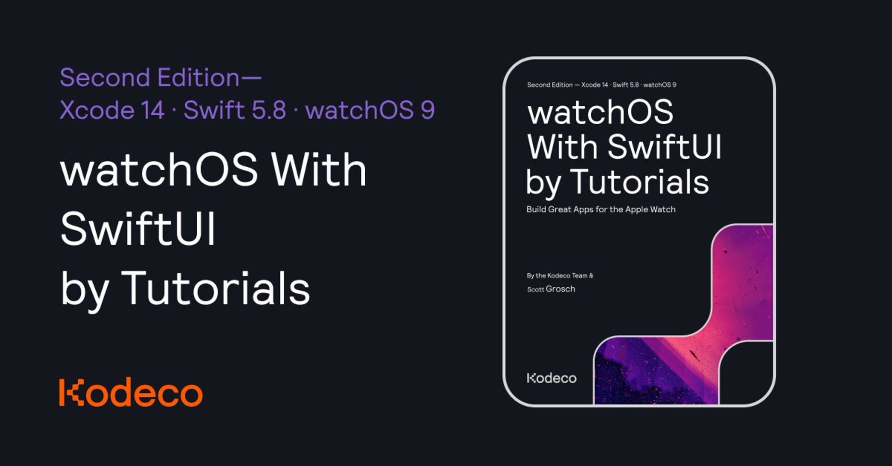 objctutorials's tweet card. Build amazing apps with SwiftUI for Apple Watch The Apple Watch is, by far, the most common smart watch in the market. Its sales have even surpased those of its analog competitors. With this book you...
