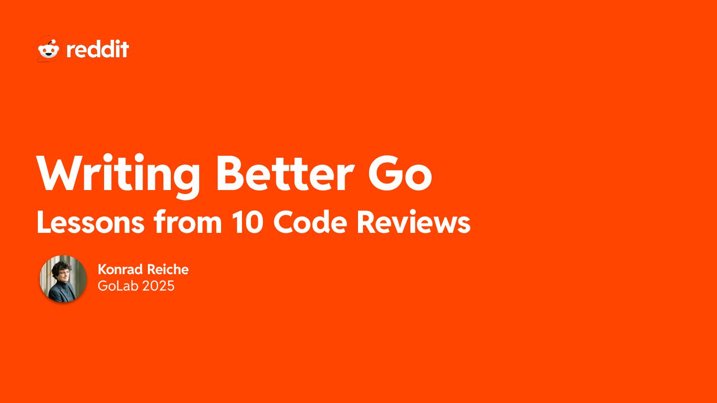 konradreiche's tweet card. Why do Go developers obsess over variable names, error handling, and interfaces, even when your approach does the job, too? Whether gently or not so gen…