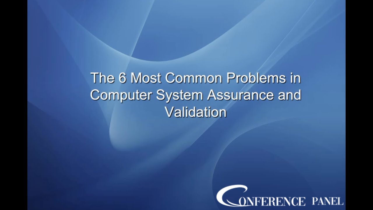 ConfrencePanel's tweet card. The 6 Most Common Problems in Computer System Assurance and Validation