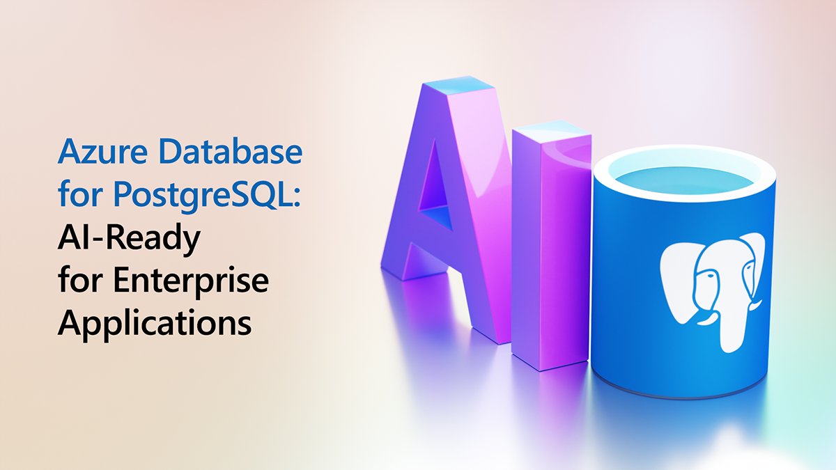 AzureDBPostgres's tweet card. Your guide to the 11 new features announced at Microsoft Ignite 2023 for Azure Database for PostgreSQL – Flexible Server, including the new azure_ai...