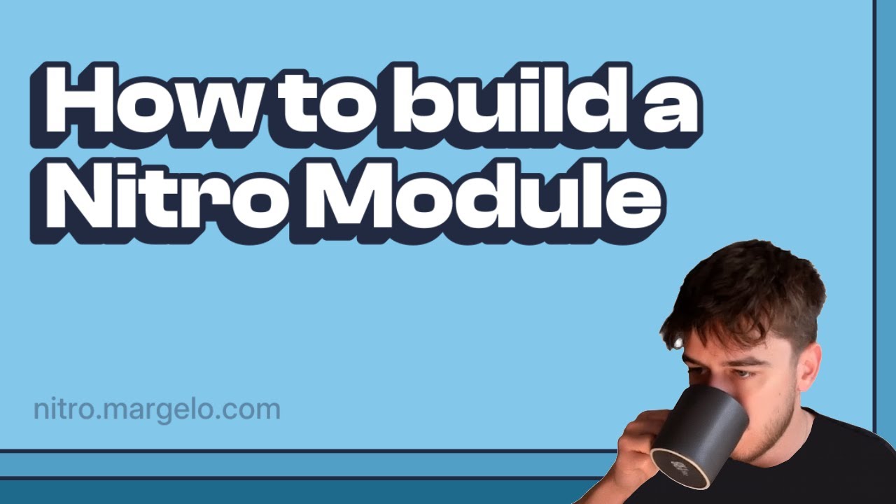 mrousavy's tweet card. How to build a Nitro Module (write native code for React Native)