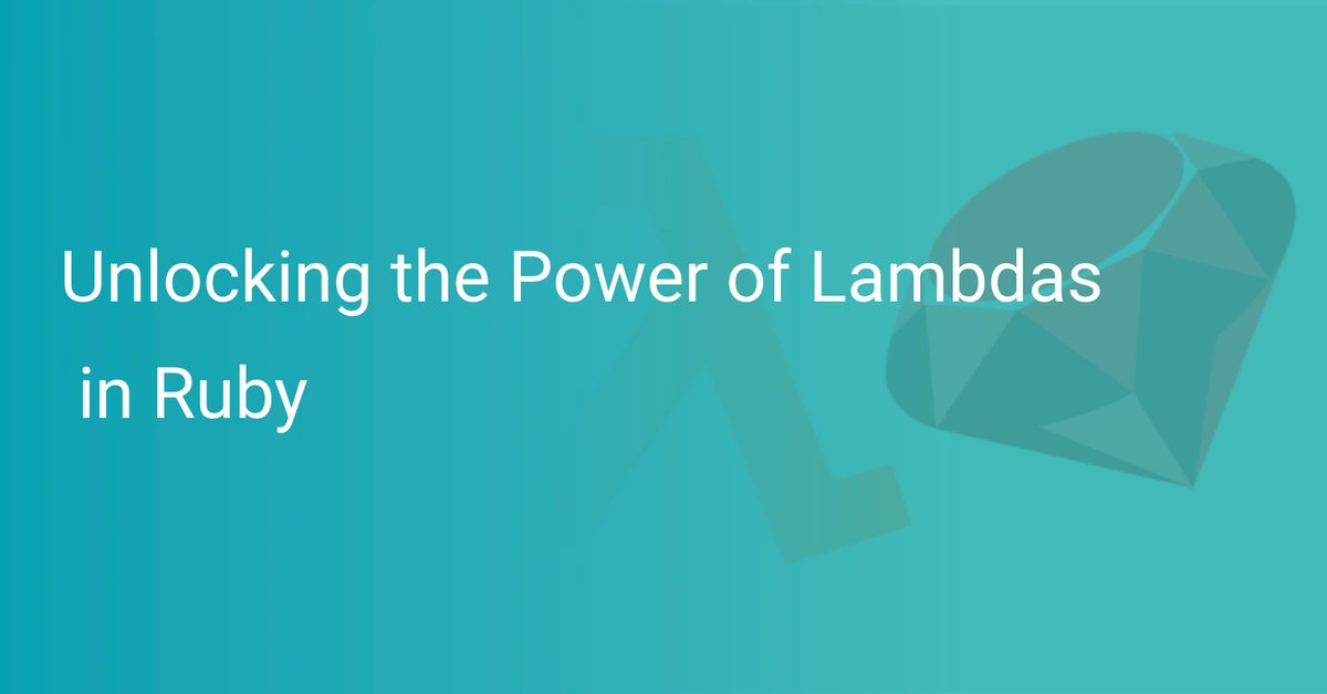 RubyLibHunt's tweet card. Discover the power of lambdas in Ruby with our comprehensive guide. Learn how to effectively use lambdas, the difference between lambdas and Procs, and their performance profiles. Take your Ruby...