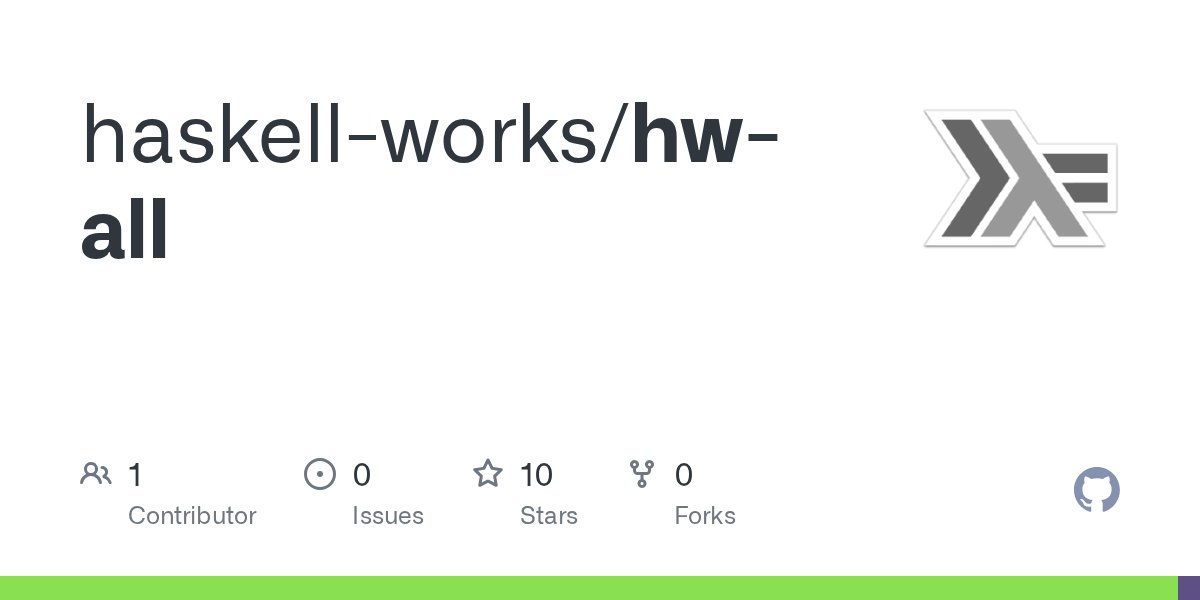 HaskellWorks's tweet card. Contribute to haskell-works/hw-all development by creating an account on GitHub.