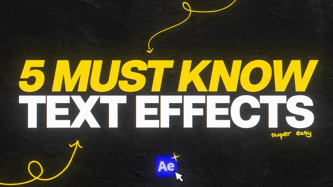 luvkilomedia's tweet card. 5 Best Text Effects (After Effects Tutorial)