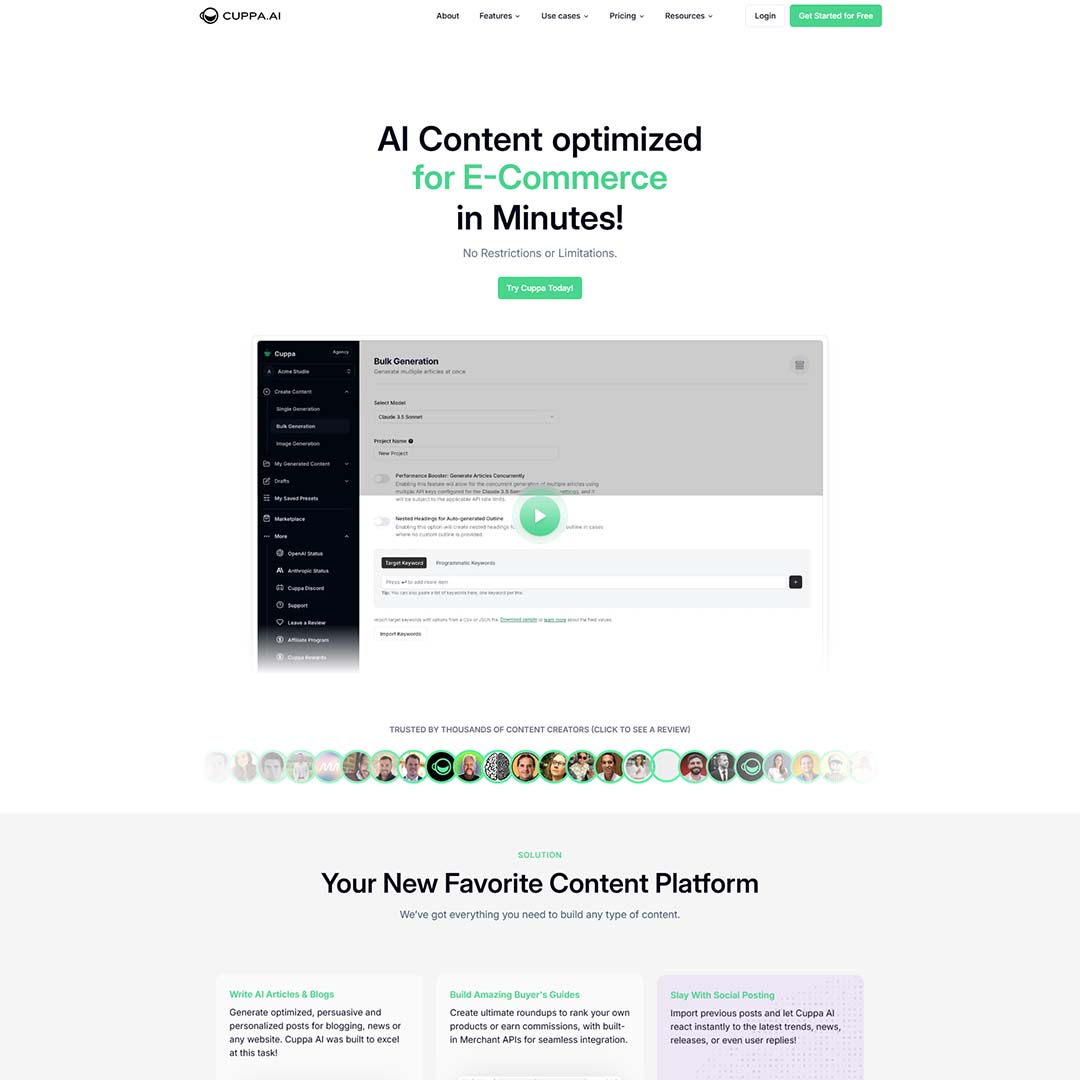 dcpwebdesigners's tweet card. Cuppa.ai is an AI-powered content marketing suite designed to streamline and enhance the creation of various digital content types.
