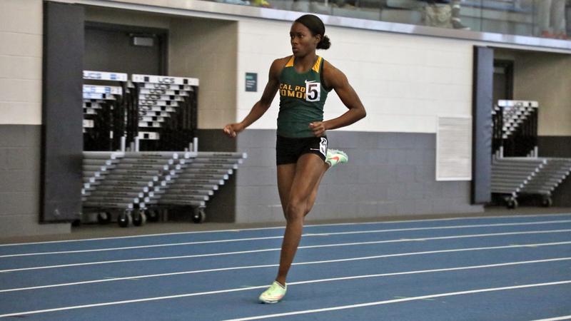 cppbroncos's tweet card. ALLENDALE, Mich. – Ayana Fields continues to have an impressive season, setting two new Cal Poly Pomona indoor program records at the GVSU Big Meet Friday.