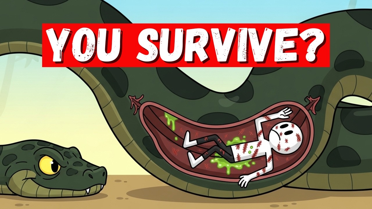 __JavaScript___'s tweet card. What If You Were Swallowed by an ANACONDA?