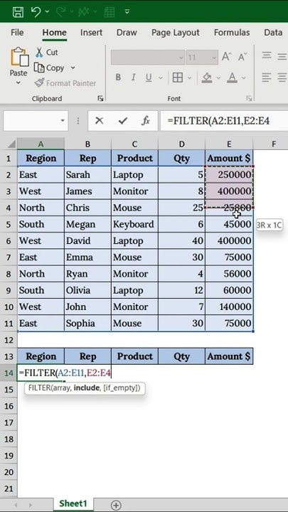 JB5453's tweet card. Stop Filtering Manually in Excel! Use This One Smart Formula