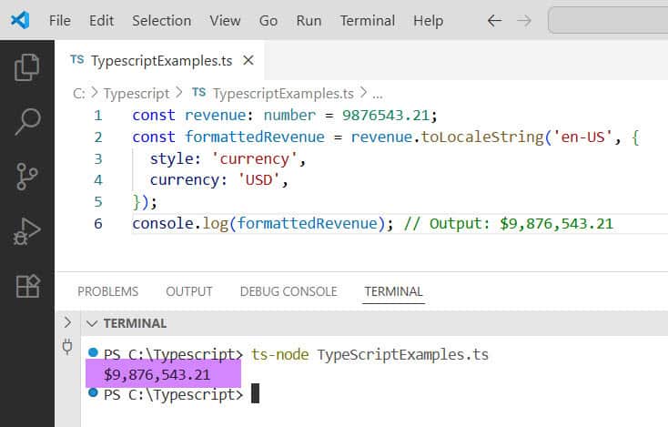 SPGuides's tweet card. Learn how to format numbers with commas in TypeScript using toLocaleString() and custom methods. Follow practical examples for well-formatted numeric output.
