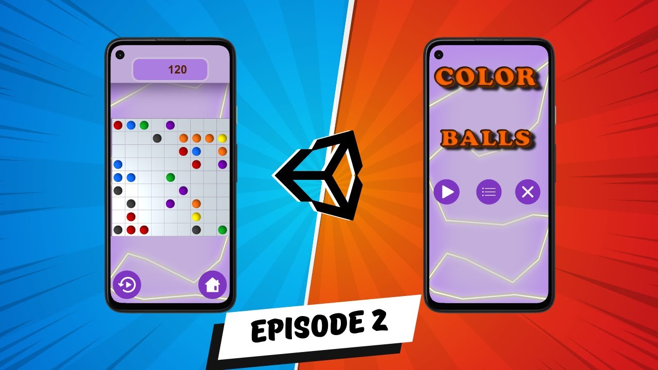 CodePlanStudio's tweet card. How To Make Your First Video Game In Unity - Color Balls Game...