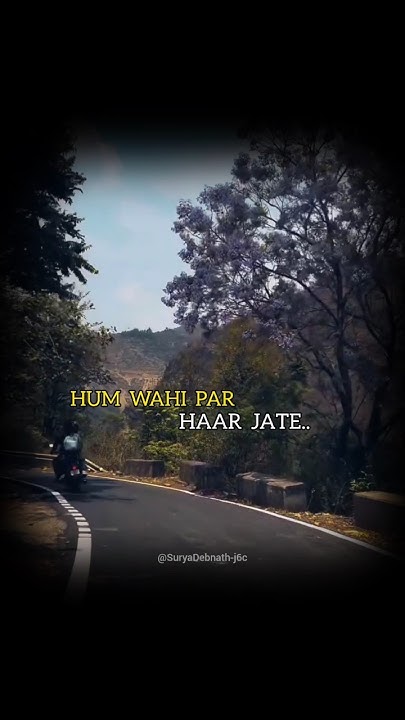 Harshitjain_08's tweet card. Hamare faisle hi🥀🥺🥹...#status #newpost #newalone #sad #brokenheart...