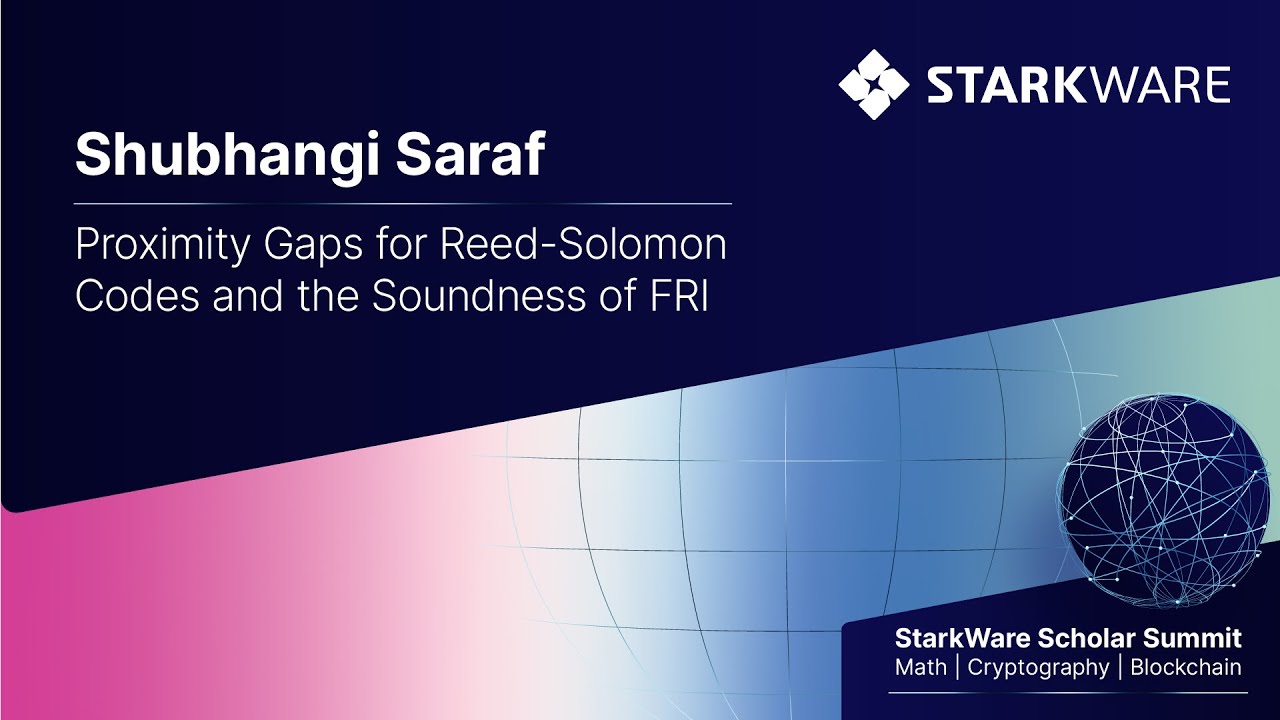 ProgrammerSmart's tweet card. Shubhangi Saraf: Proximity gaps for Reed-Solomon codes and the...