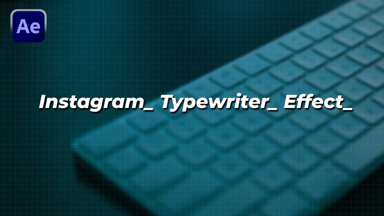 AfterFraming's tweet card. Trending Instagram Typewriter Effect in After Effects – Part 3