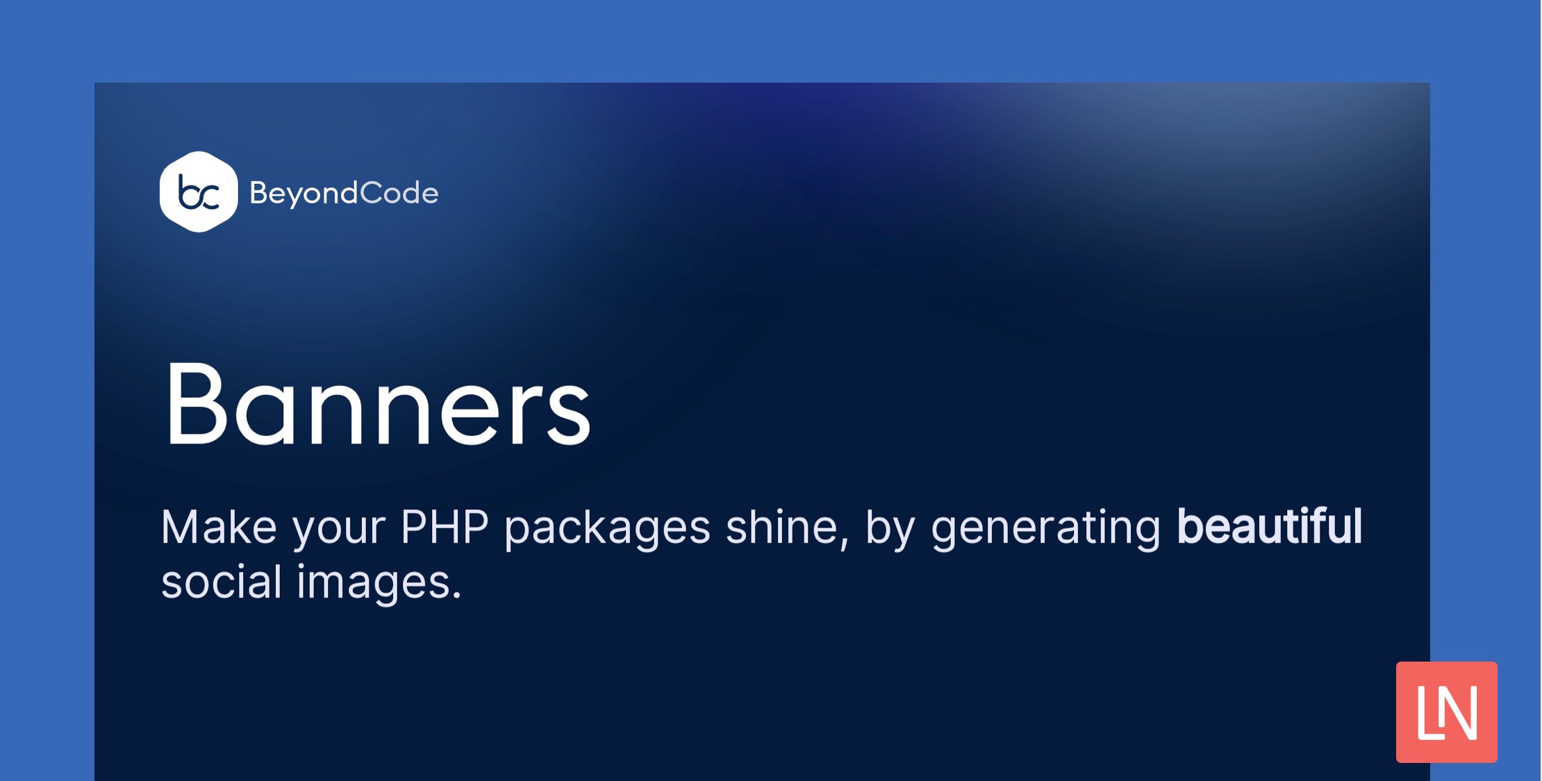 laravelnews's tweet card. Beyond Code announced a new social image generator for PHP packages. It’s a free service to generate customizable social images for your GitHub projects, including Laravel packages.